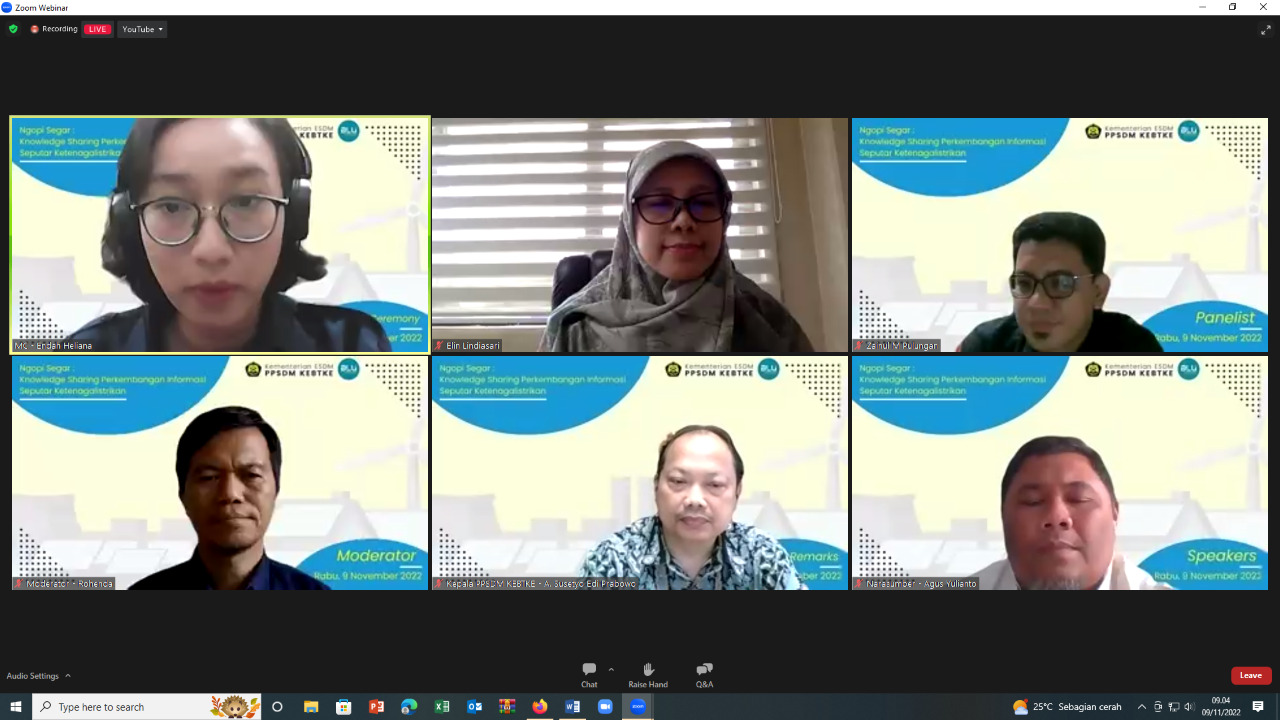 PPSDM KEBTKE Gelar Kegiatan Webinar Bertemakan “Potensi Dan Mitigasi Bahaya Listrik Di Rumah Tinggal"