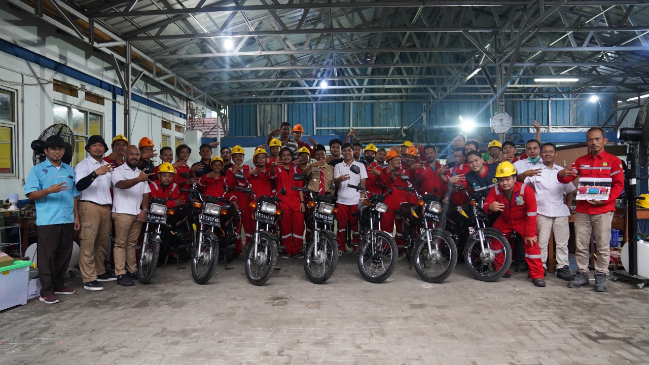 Sejumlah Teknisi Motor Dari Berbagai Daerah Ikuti Pelatihan Teknis Konversi Sepeda Motor BBM Jadi Sepeda Motor Listrik Gratis