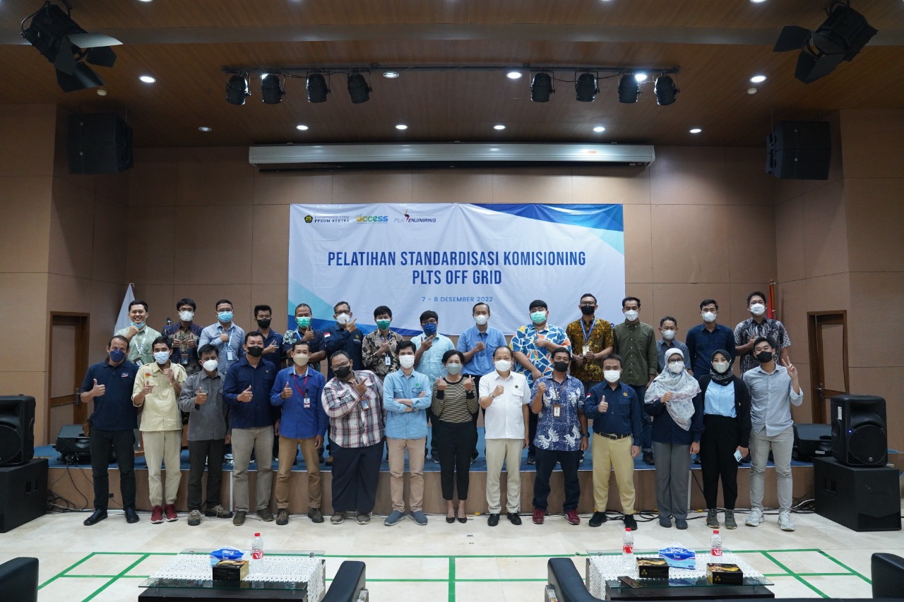 PPSDM KEBTKE dan UNDP ACCESS Selenggarakan Pelatihan Teknis Standardisasi Komisioning PLTS Off-Grid