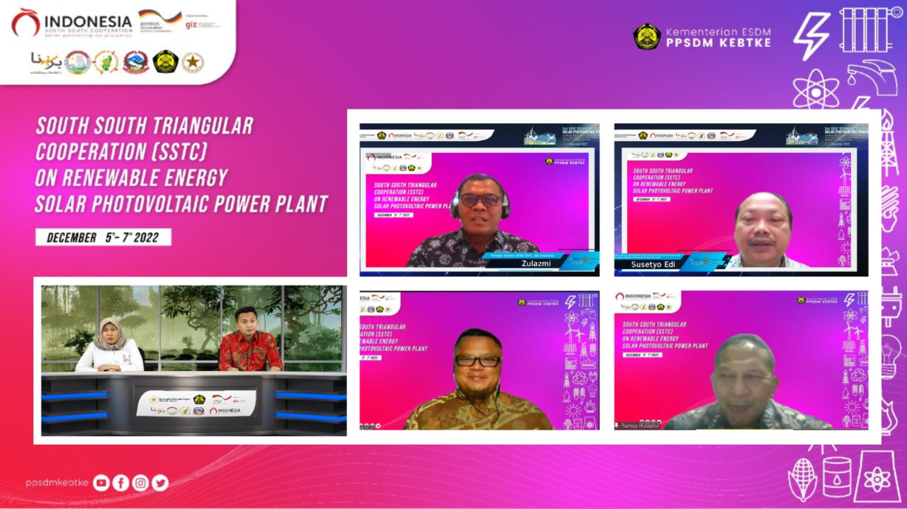 Kementerian ESDM, Kementerian Sekretariat Negara RI, dan GIZ Sukses Selenggarakan South South and Triangular Cooperation (SSTC) Technical Training Solar Photovoltaic Power Plant