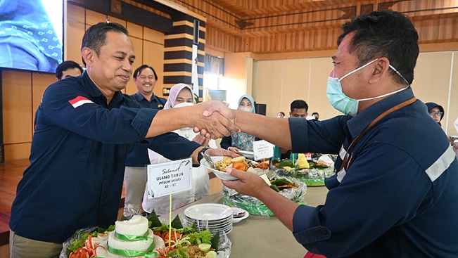 Kepala PPSDM Migas Ajak Pegawai untuk Maksimalkan Potensi Diri pada Tasykuran HUT PPSDM Migas ke-57