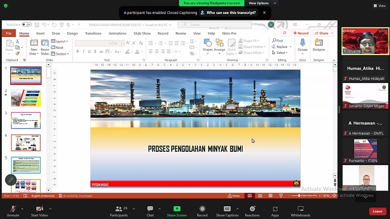 PPSDM Migas Adakan Pelatihan Regulasi Hilir Migas untuk ASN KESDM