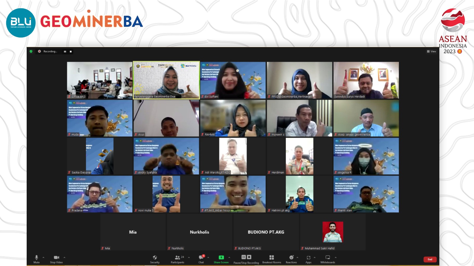 PT Alam Karya Gemilang bersama PPSDM Geominerba Gelar Diklat Implementasi SMKP