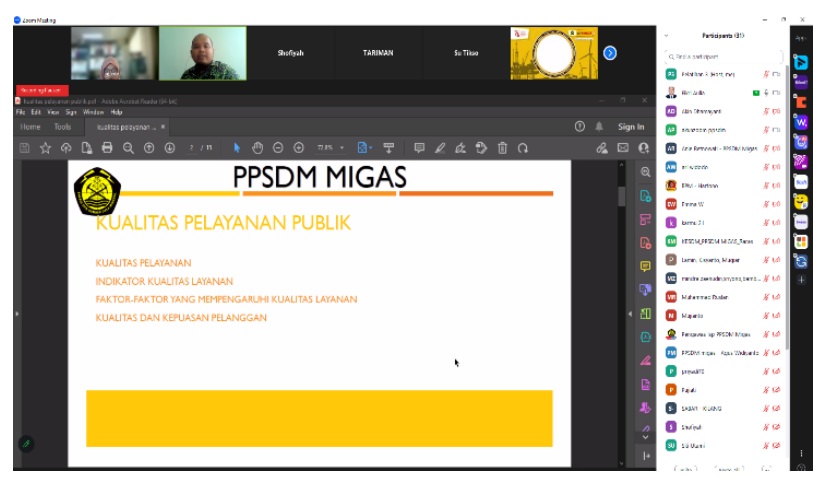 Tingkatkan Kinerja Instansi, PPSDM Migas Berikan Pelatihan Pelayanan Publik yang Prima di Industri Migas untuk Pegawainya