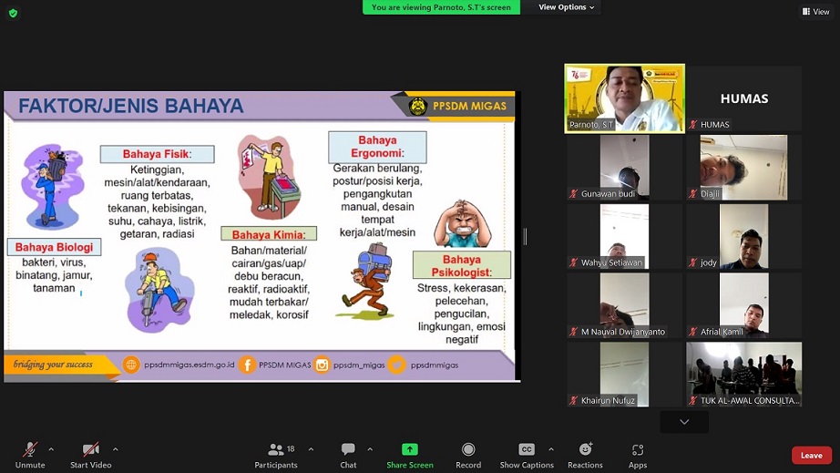 PPSDM Migas Beri Pelatihan Keselamatan dan Kesehatan Kerja Tingkat Operator