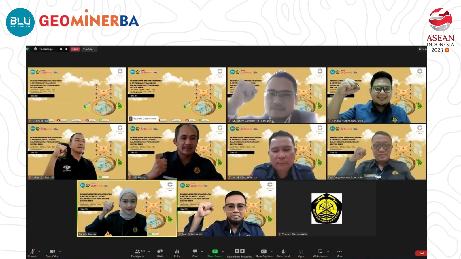 PPSDM Geominerba Gelar Webinar Teknologi Drone dan AI