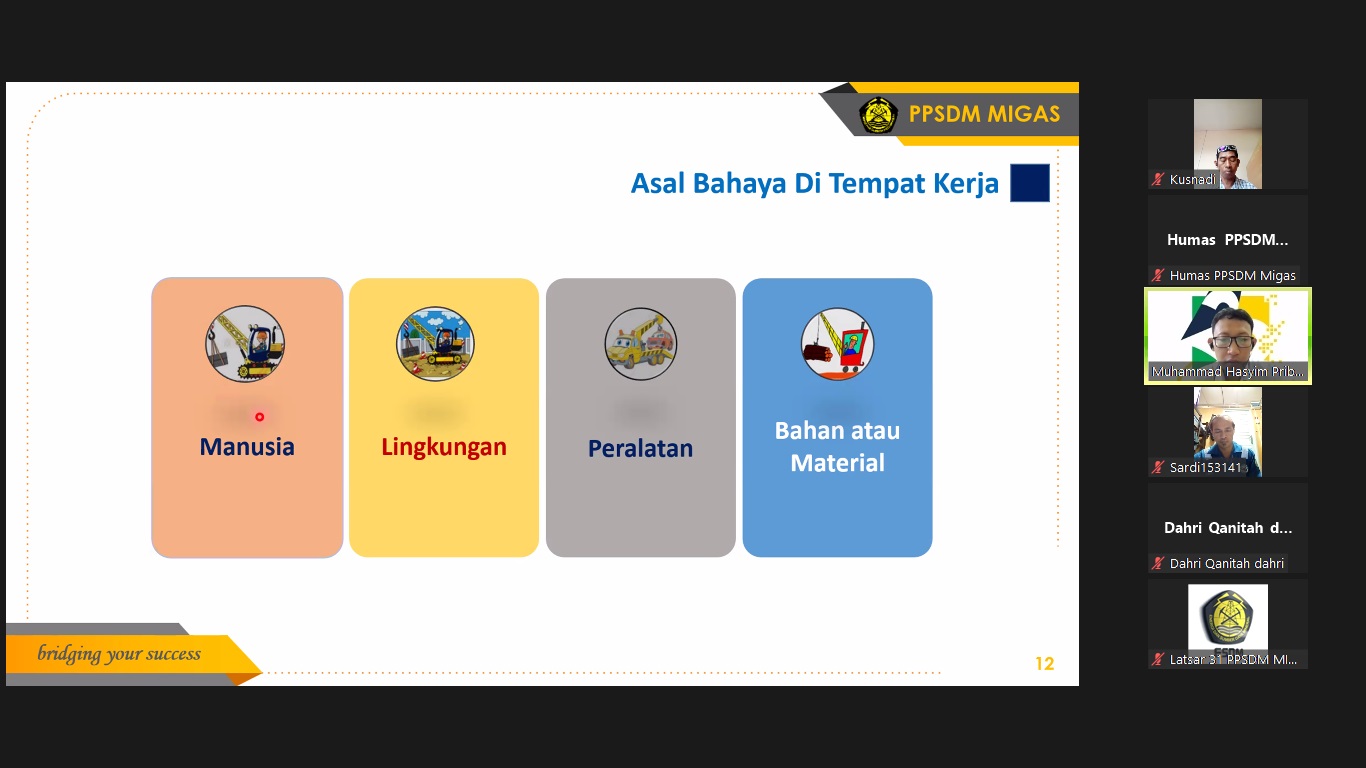 PPSDM Migas Menggelar Pelatihan Operasi Pesawat Angkat Unit Forklift Beban
