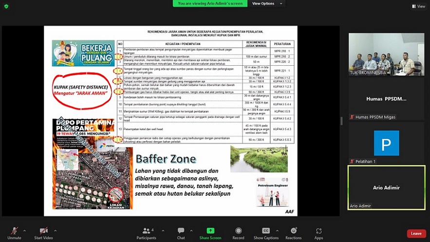 PPSDM Migas Beri Pelatihan Perawatan Sumur Tingkat OUPS dan APPS untuk PHR