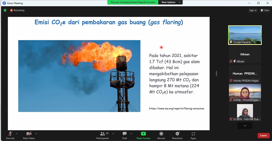 Pelajari Mitigas CO2, PPSDM Migas Berikan Pelatihan Pengantar Carbon Capture Utilization and Storage untuk ASN KESDM