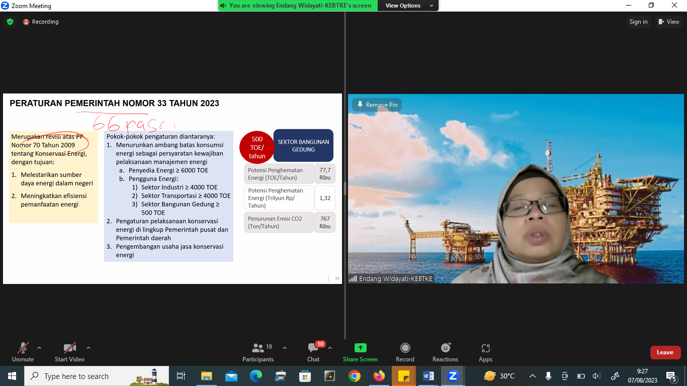 Sebanyak 17 Orang ASN Dilingkungan KESDM Ikuti Pelatihan dan Uji Kompetensi Manajer Energi Di Bangunan Gedung