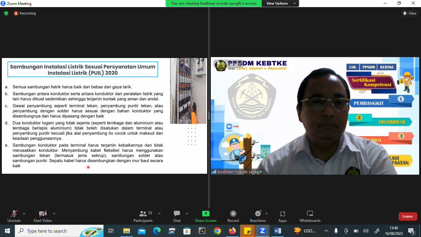 PPSDM KEBTKE Buka Pelatihan Teknis Pemeliharaan Instalasi Listrik Bangunan Gedung untuk Umum