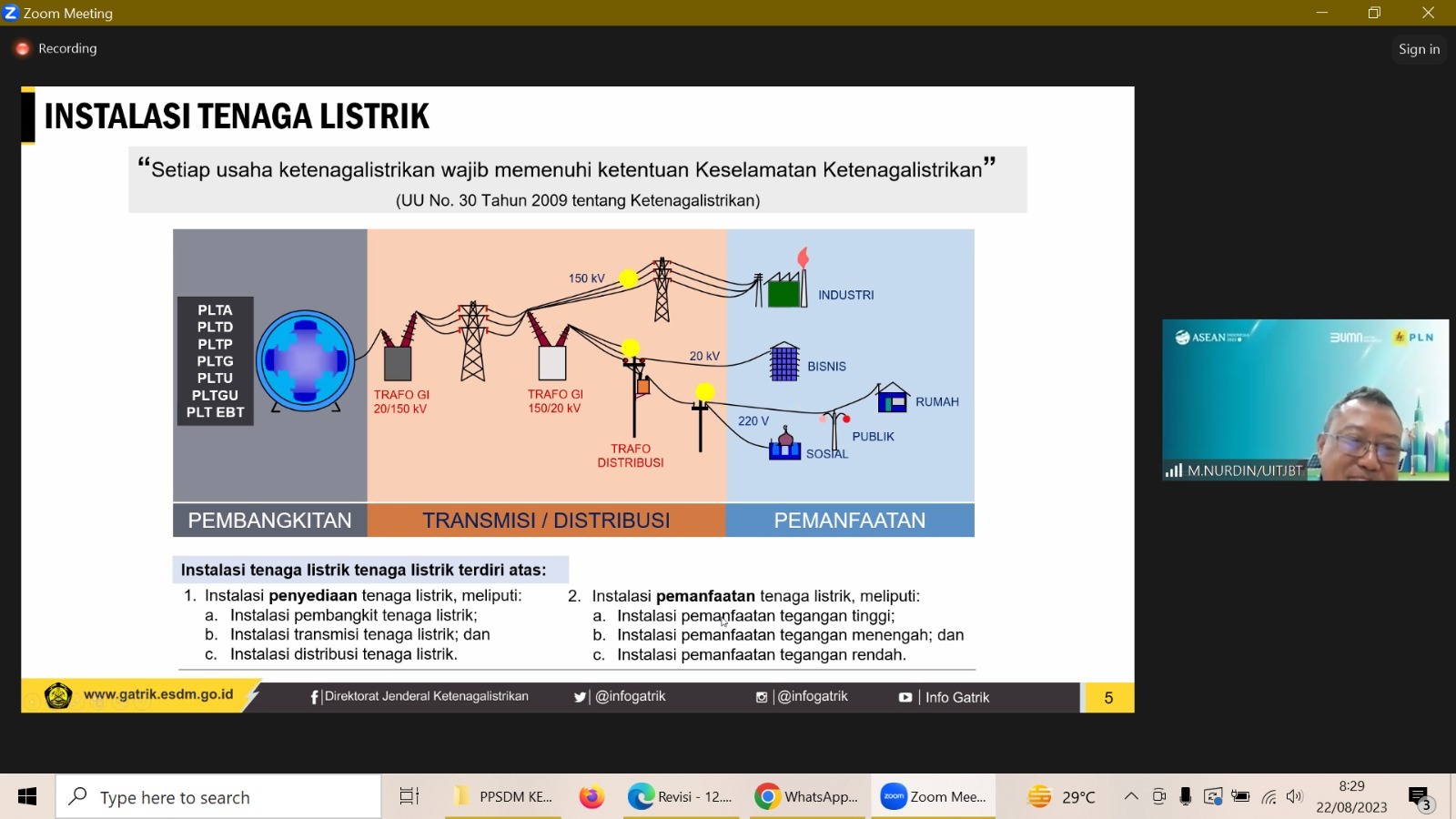 Sebanyak 81 Pegawai PT PLN Persero Ikuti Pelatihan Teknis Dasar-Dasar Sistem Manajemen Keselamatan Ketenagalistrikan (SMK2)