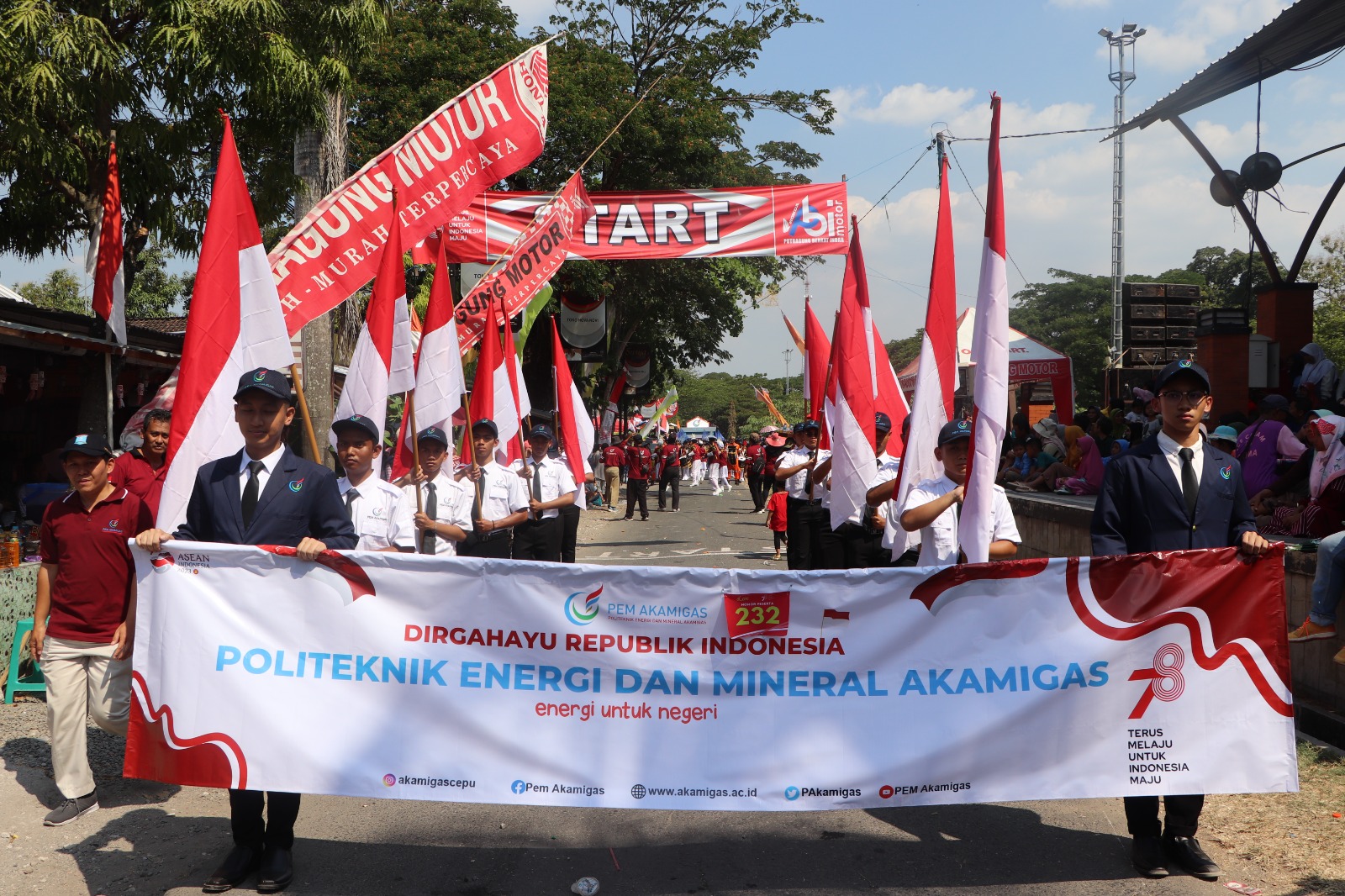 PEM Akamigas Semarakkan Peringatan HUT Ke 78 Kemerdekaan RI