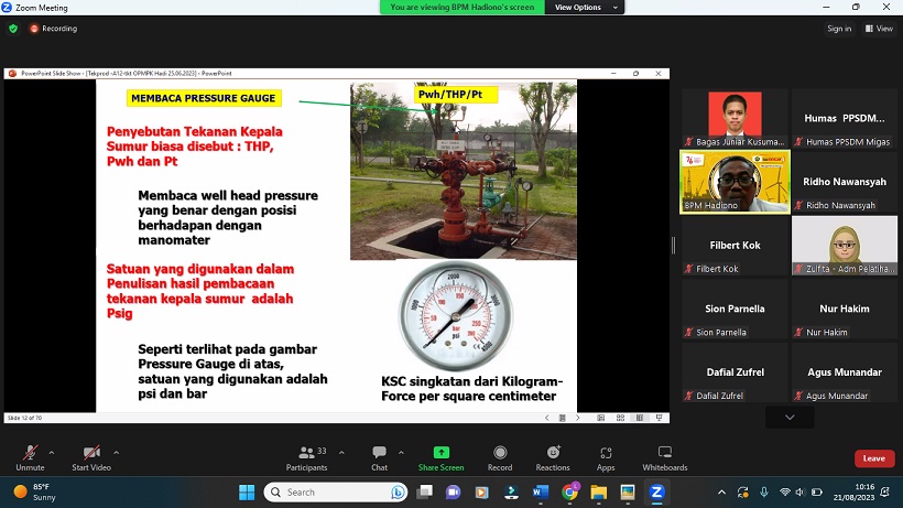 PPSDM Migas Berikan Pelatihan Operasi Produksi Tingkat OPM