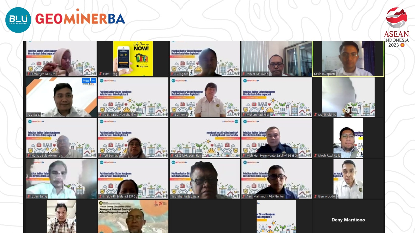 Pastikan Organisasi yang Memenuhi Standar; Puluhan ASN Ikuti Pelatihannya di PPSDM Geominerba