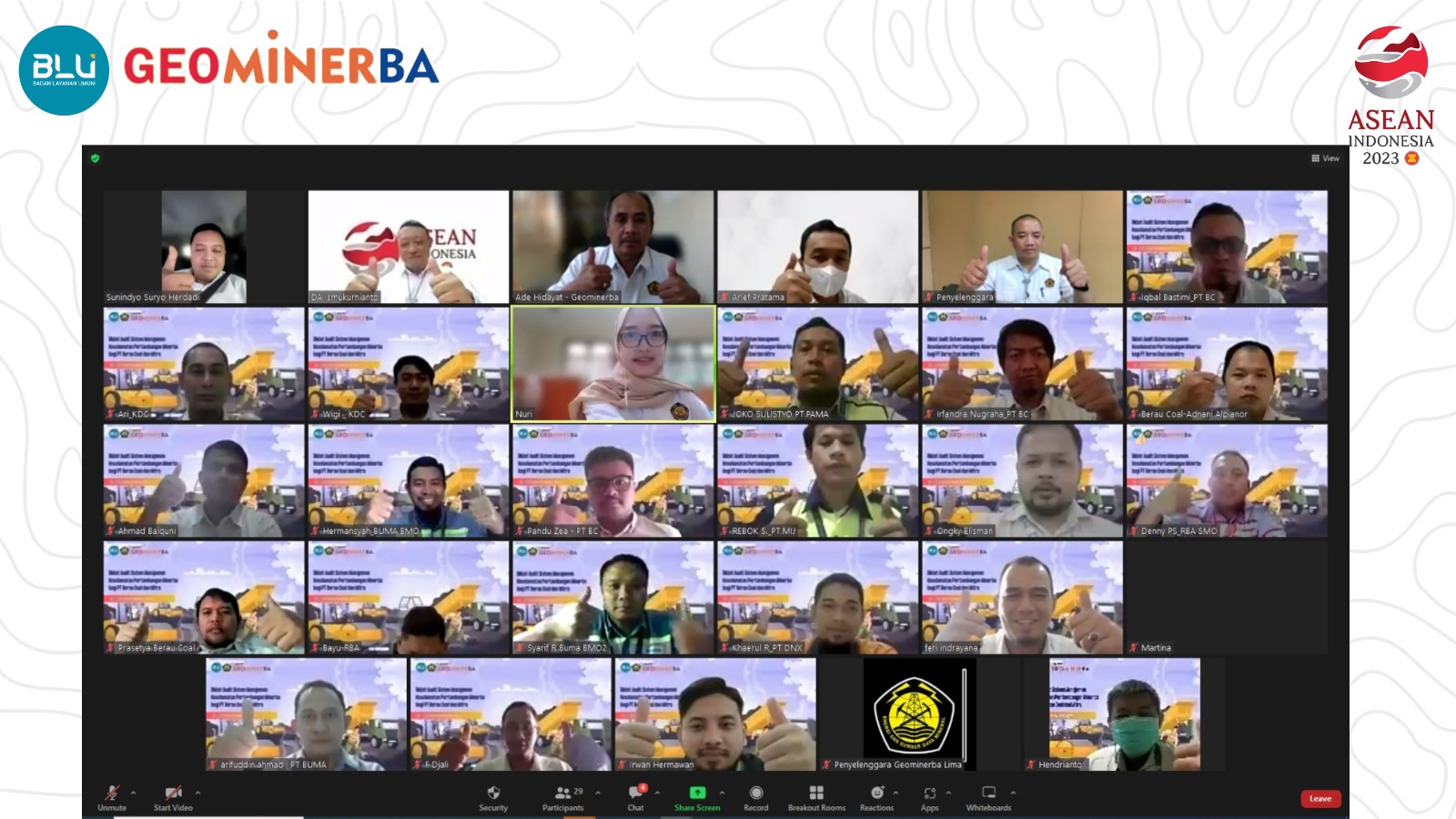 Gelar Diklat Audit SMKP, PT Berau Coal Gandeng PPSDM Geominerba Penuhi Standar Kompetensi yang Tinggi