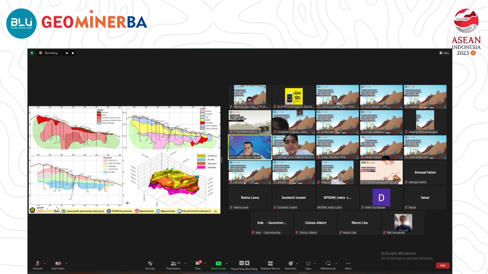 Kali Pertama PPSDM Geominerba Gelar Pelatihan Evaluasi Ekonomi Sumber Daya dan Cadangan Mineral