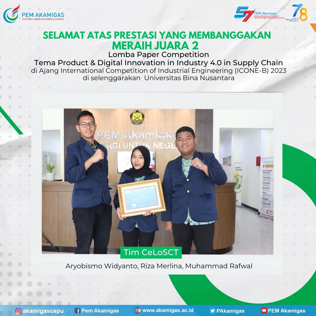 Tim CeLoSCT, Sabet Juara 2 di International Competition of Industrial Engineering