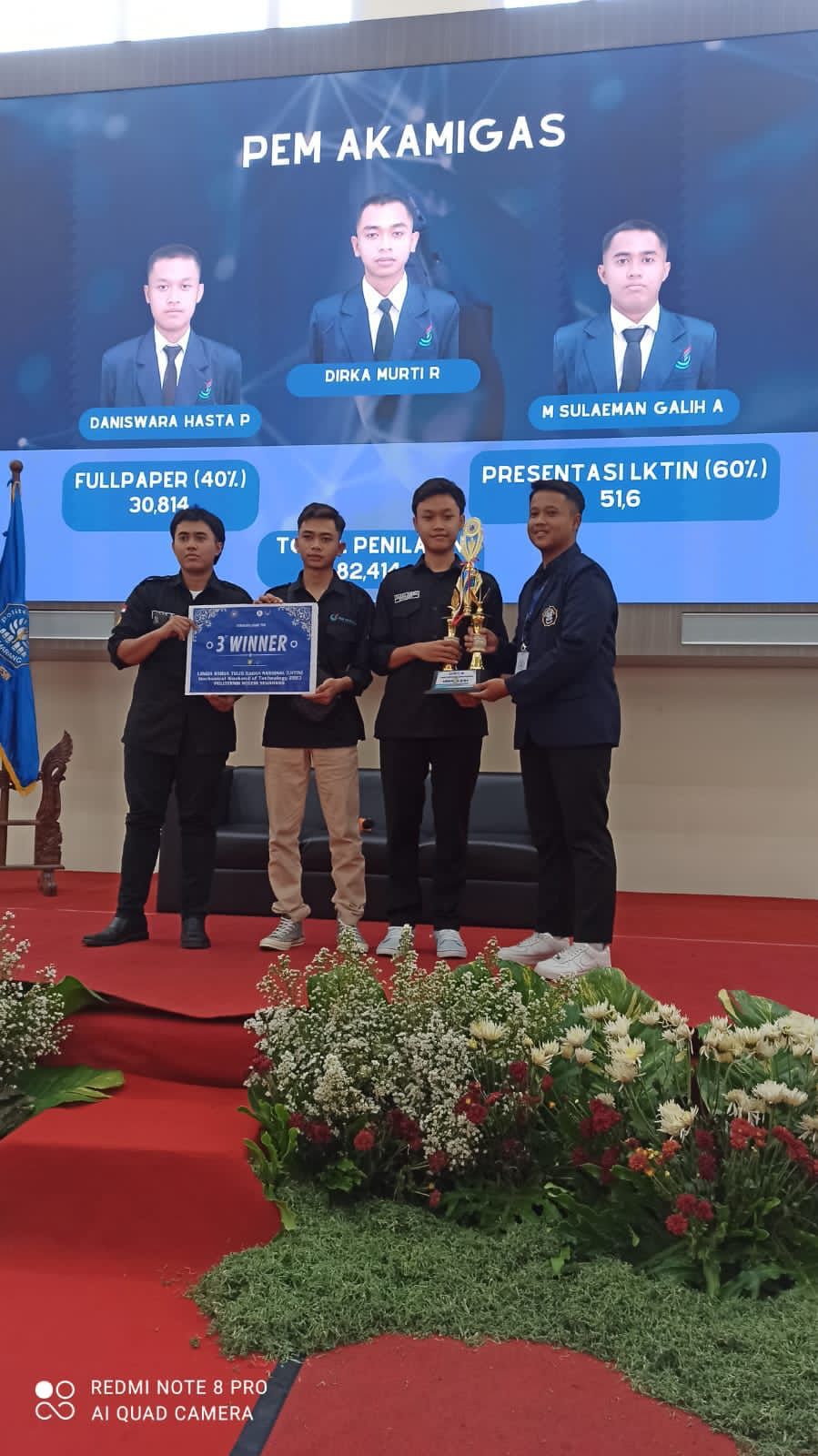 Tim Teknik Mesin Kilang PEM Akamigas Raih Juara 3 MEENOLOGY