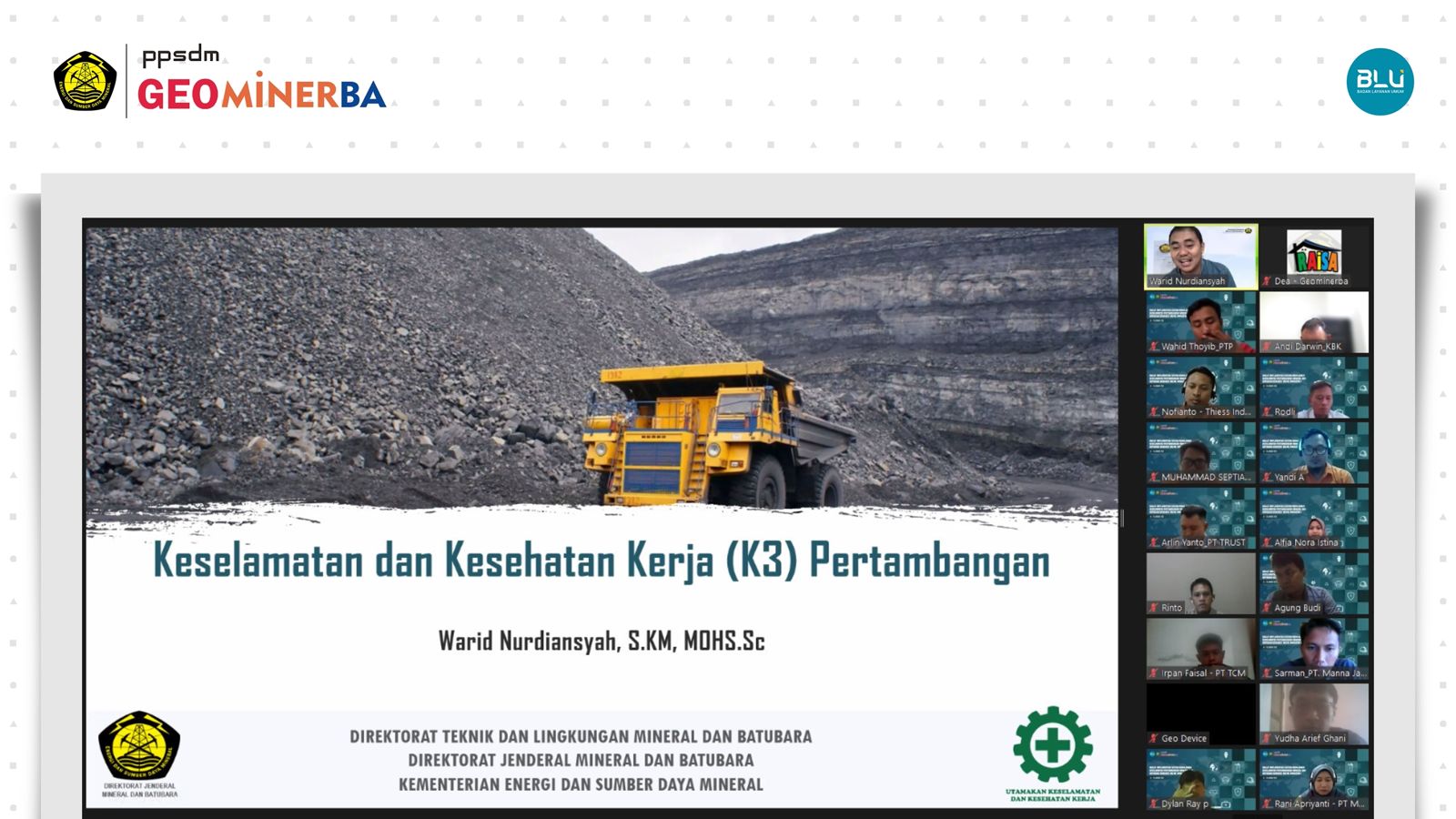 Tingkatkan Kompetensi SDM di Awal Tahun, PPSDM Geominerba Gelar Diklat Implementasi SMKP