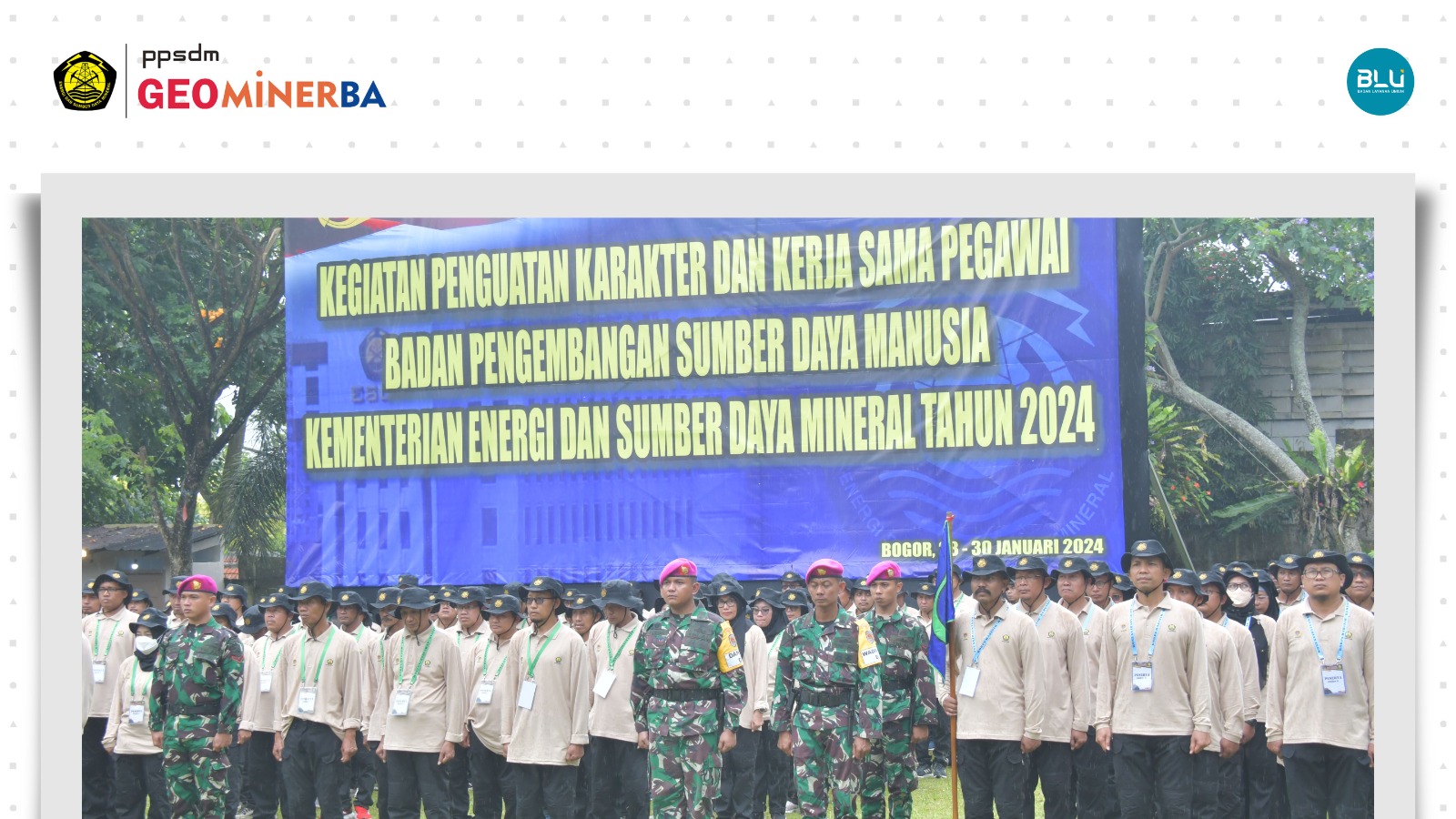 Kegiatan Penguatan Karakter untuk Tumbuhkan Kerja Sama, BPSDM ESDM Gandeng Korps Marinir