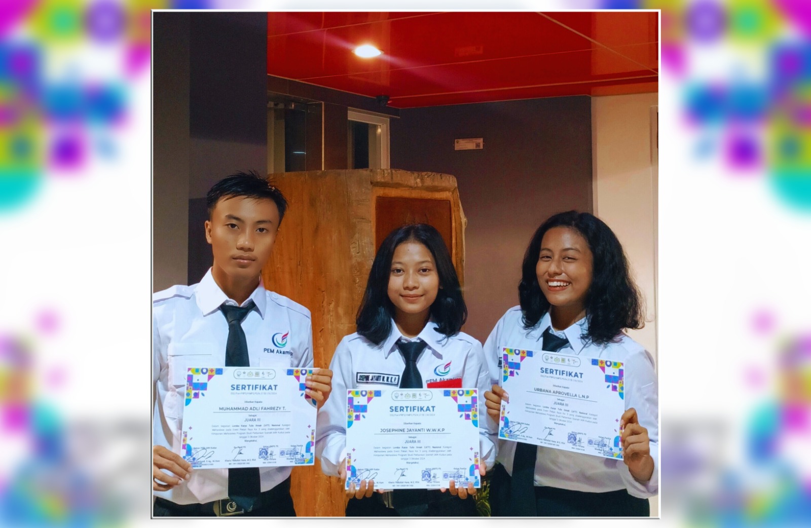 Trio Teknik Mesin Kilang Raih Prestasi di LKTI Nasional