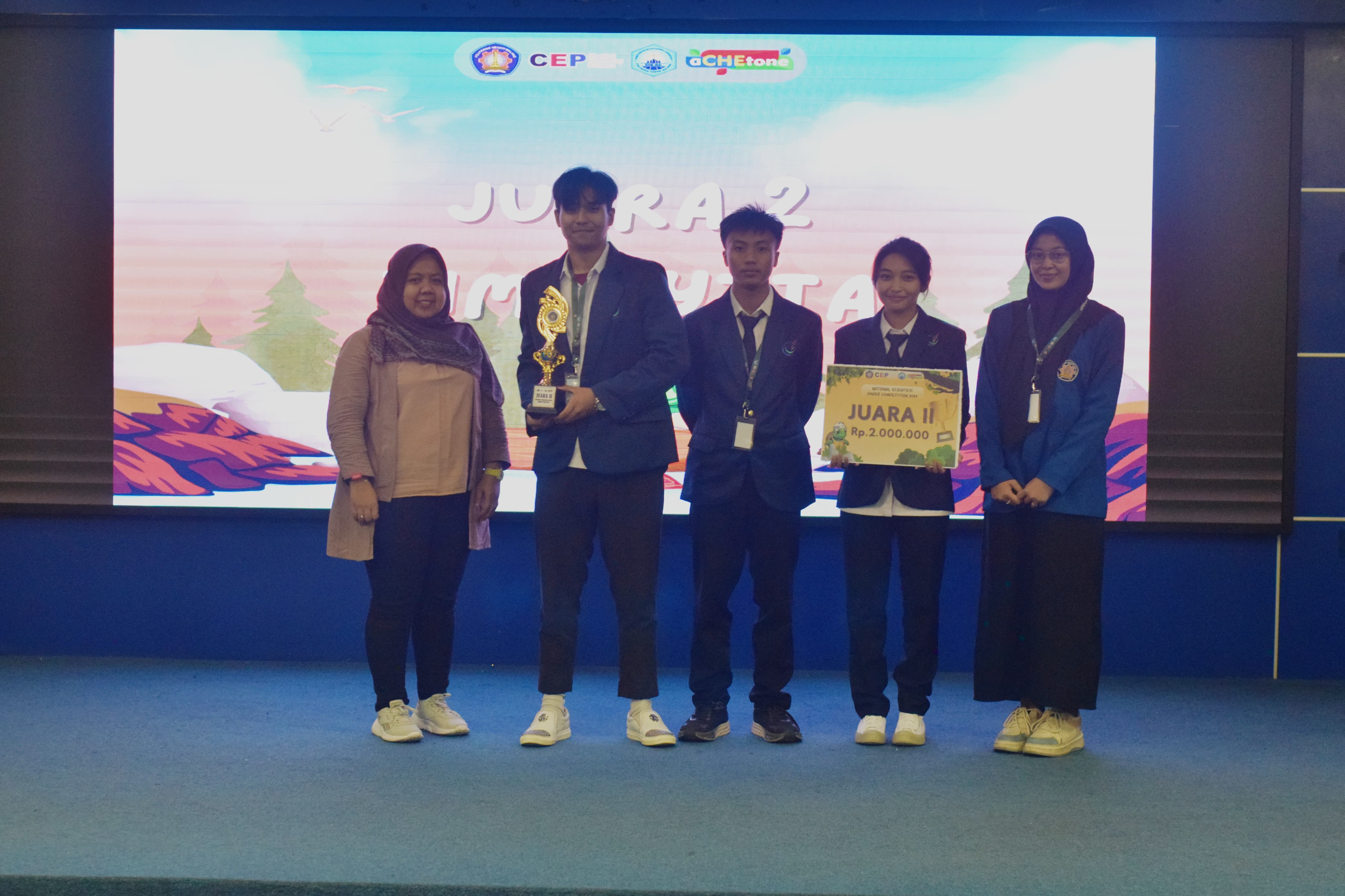 Tim Teknik Mesin Kilang, Raih Prestasi di LKTI Nasional Polinema
