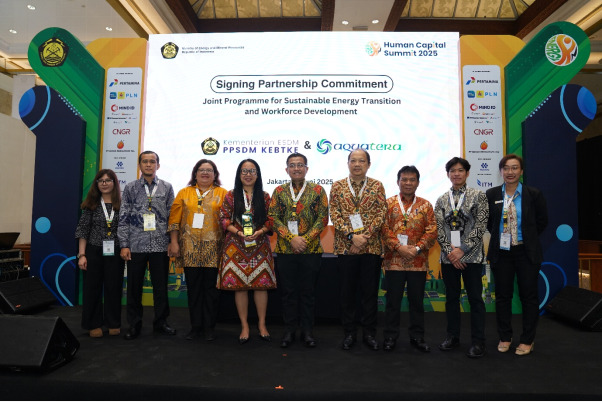 PPSDM KEBTKE dan Aquatera Ltd. Tandatangani Nota Kesepakatan Pengembangan SDM Transisi Energi