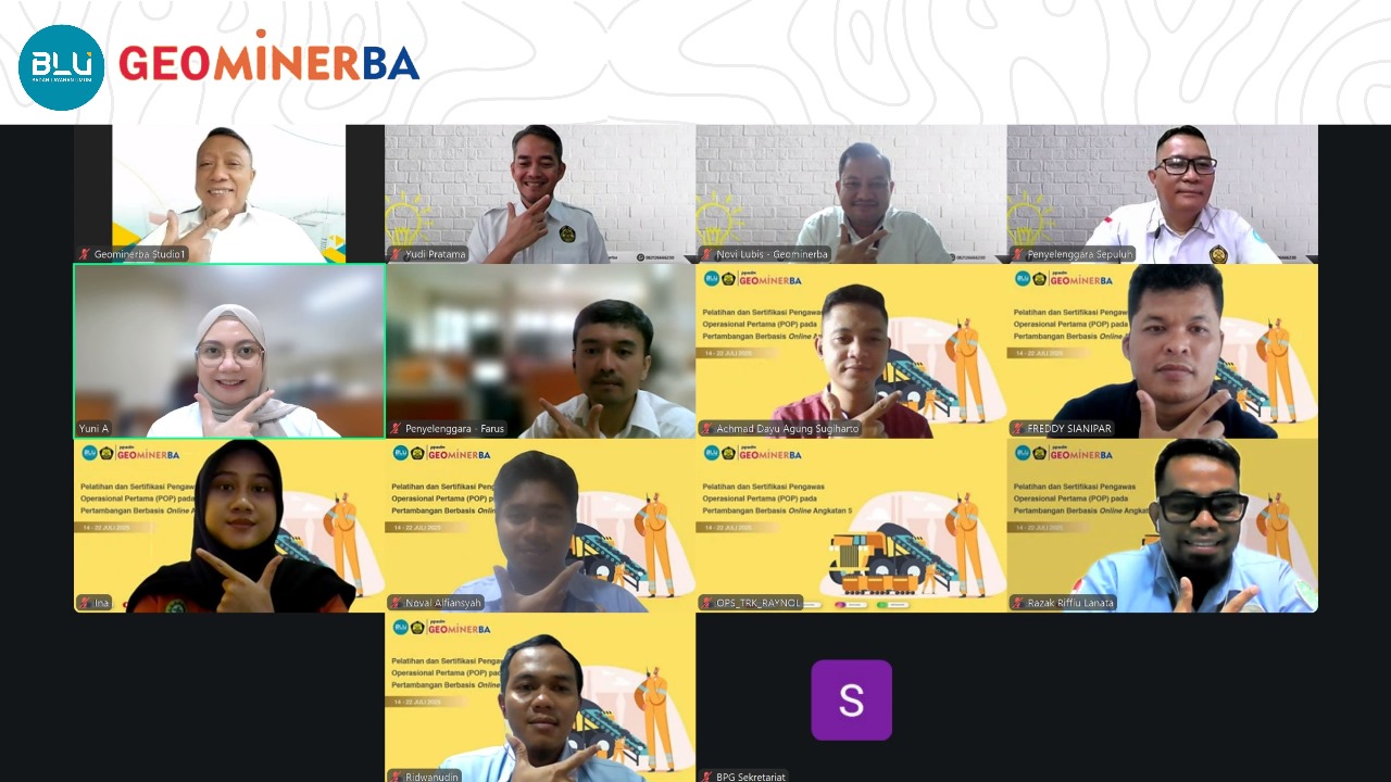 Mendorong Kaidah Pertambangan Baik, Pelatihan POP Online Angkatan V Resmi Dibuka