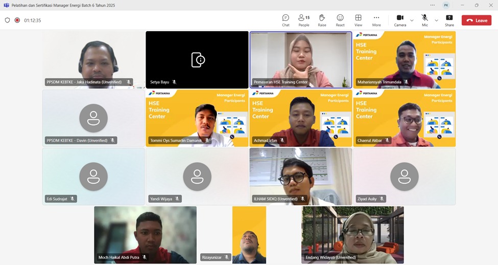Langkah Nyata Wujudkan Hemat Energi, PPSDM KEBTKE dan Pertamina Gelar Pelatihan Manager Energi
