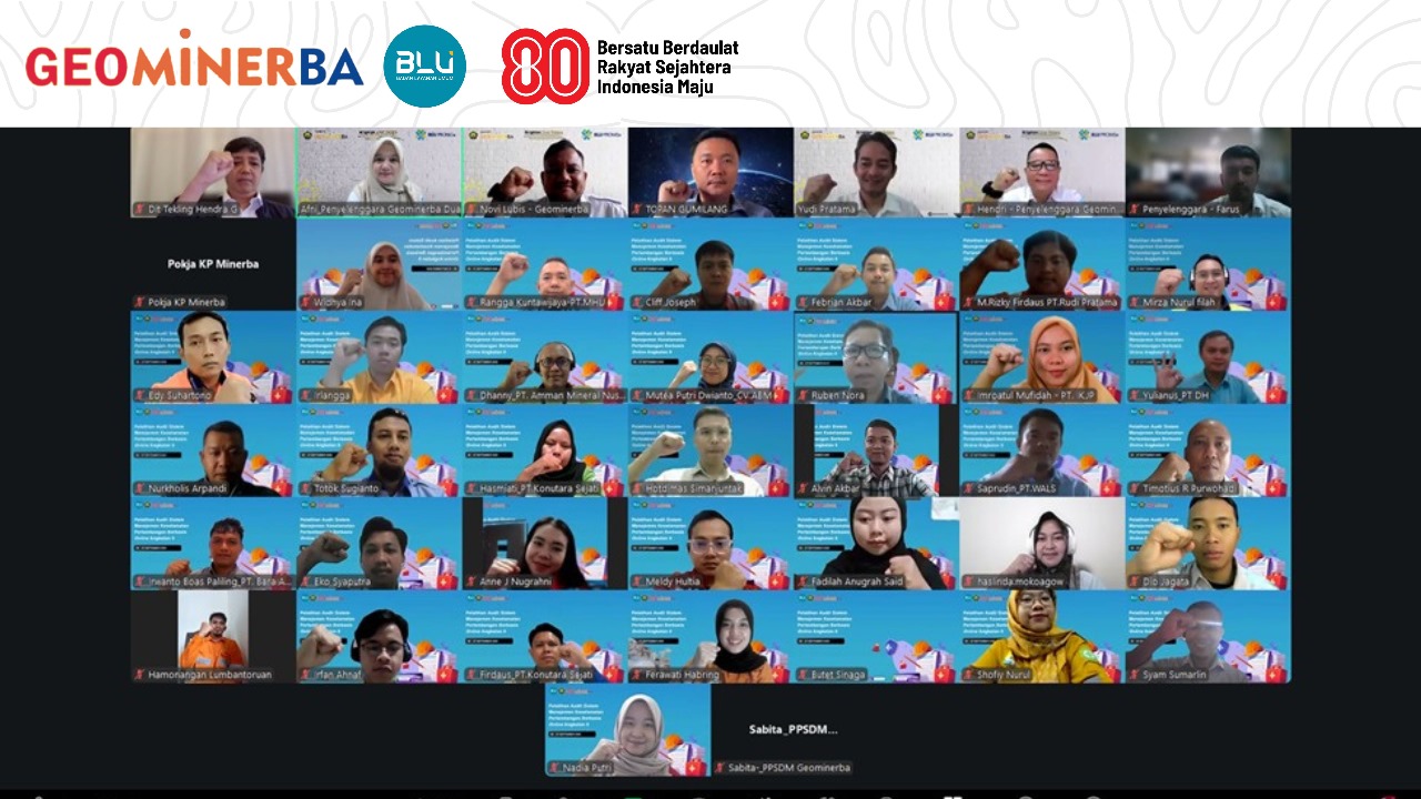 PPSDM Geominerba Dorong Peningkatan Kompetensi melalui Pelatihan Audit SMKP Online