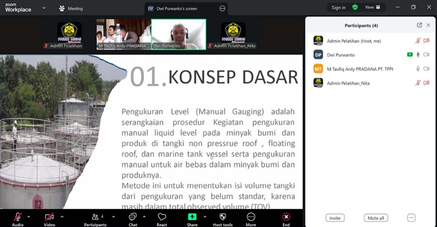 PPSDM Migas Gelar Pelatihan dan Sertifikasi Pengukuran Tangki untuk Personel TPPI