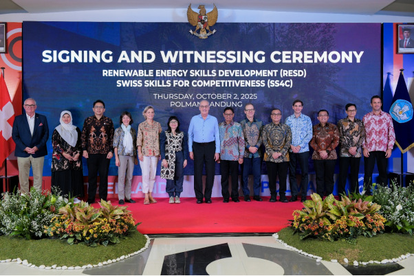 Indonesia–Swiss Perkuat SDM Energi Terbarukan Lewat Penandatanganan RESD Fase II