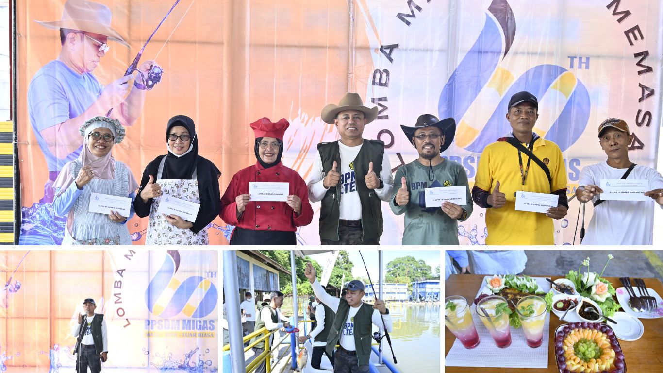 Semarakkan HUT ke-60, PPSDM Migas Gelar Lomba Masak dan Mancing Bersama