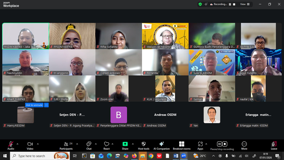 Perkuat Kapasitas ASN di Sektor Energi, PPSDM KEBTKE Gelar Pelatihan Analisis Kebijakan Publik