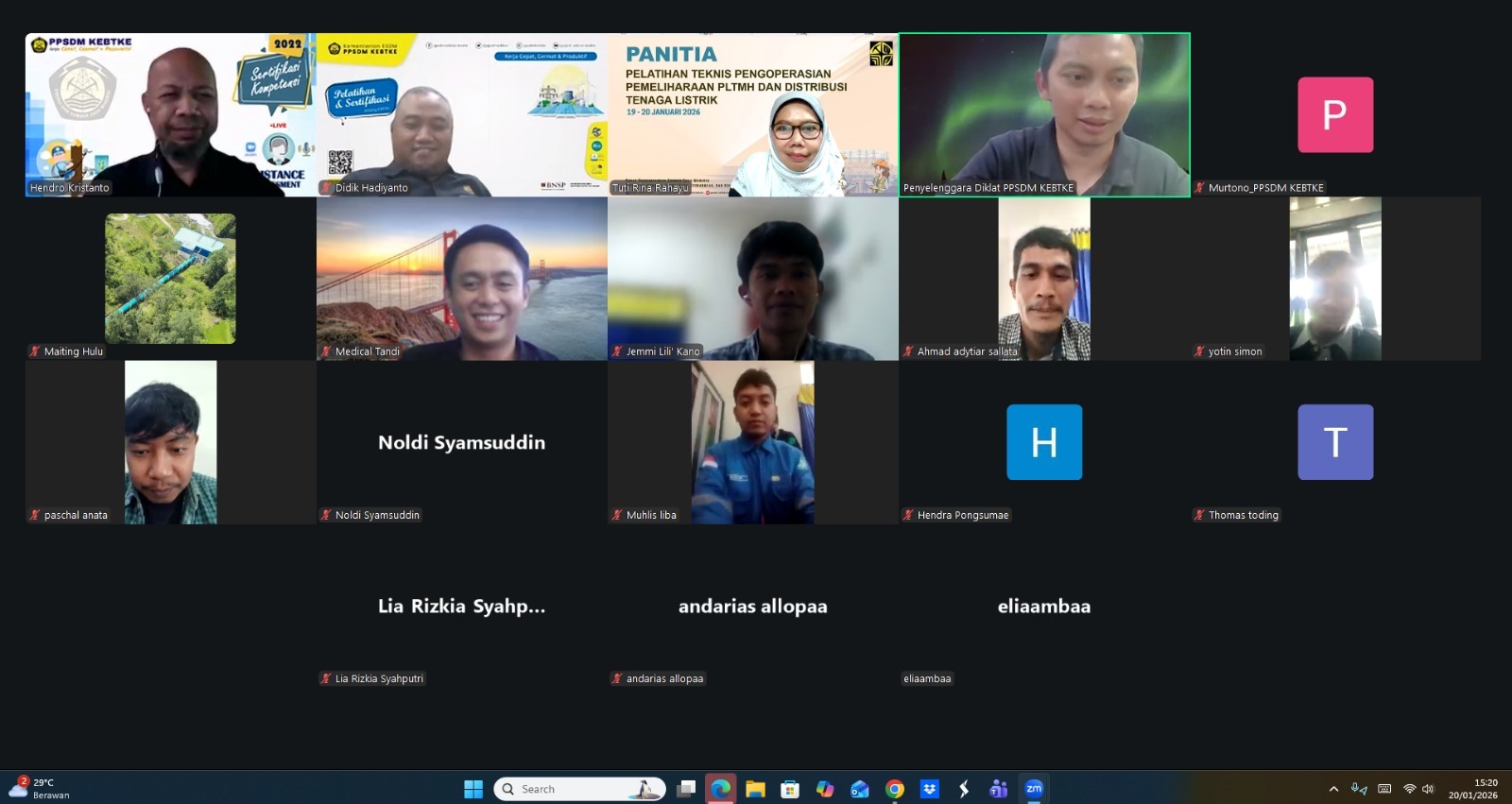 Wujudkan Operasional PLTMH yang Andal, PPSDM KEBTKE Gelar Pelatihan dan Sertifikasi Bersama PT Brantas Energi