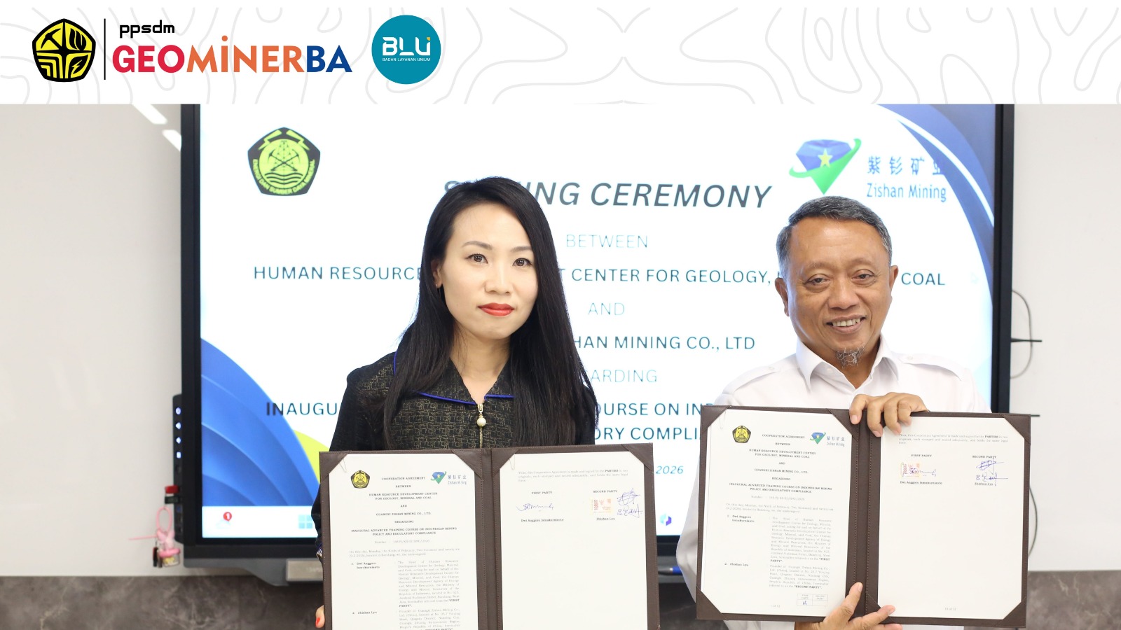 PPSDM Geominerba dan Guangxi Zishan Mining Jalin Kerja Sama Pelatihan Kebijakan Pertambangan