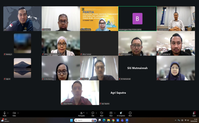 Tingkatkan Kapasitas Pengawasan, 16 ASN Ditjen EBTKE Ikuti Pelatihan Teknis Panas Bumi Bersama PPSDM KEBTKE