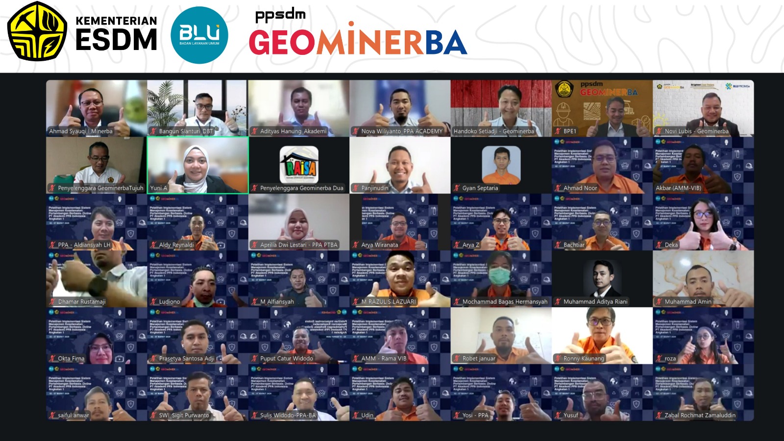 Dorong Penerapan SMKP di Industri Pertambangan, PPSDM Geominerba Latih Puluhan Peserta dari PT Akademi PPA Indonesia