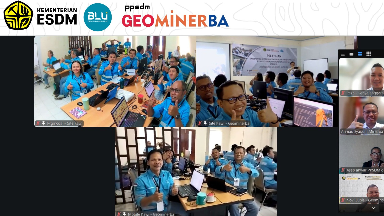 PPSDM Geominerba Gelar Pelatihan SMKP Blended Learning bagi PT Marunda Grahamineral Angkatan 1
