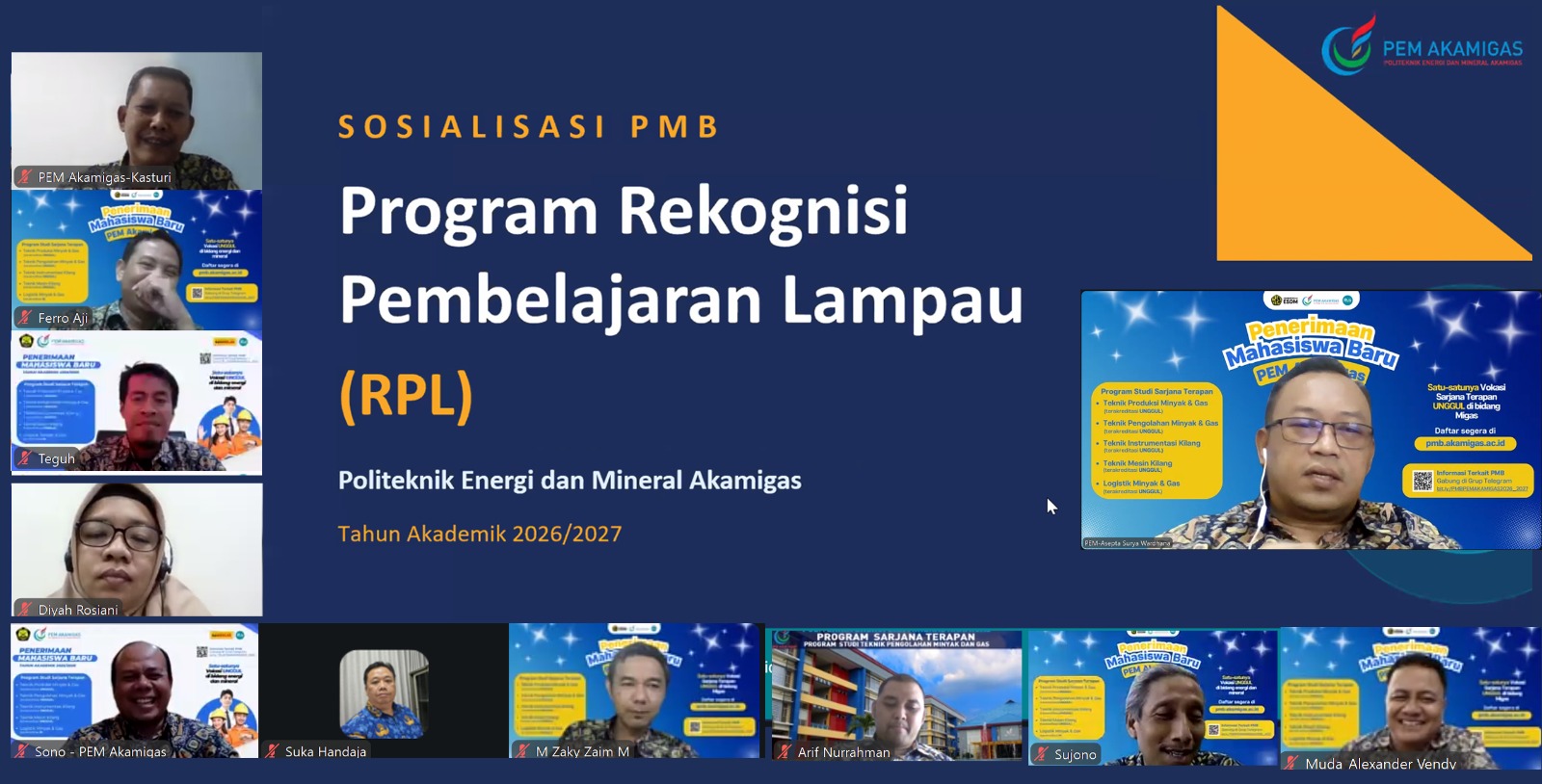 PEM Akamigas Luncurkan Program RPL TA 2026/2027