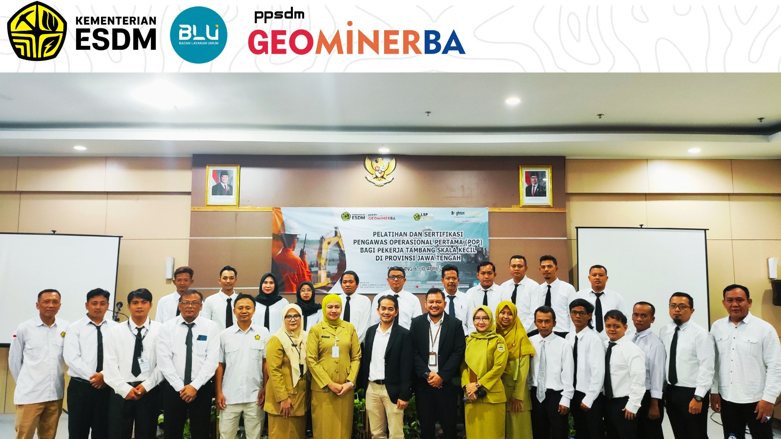 PPSDM Geominerba Tingkatkan Kualitas SDM Masyarakat Provinsi Jawa Tengah Melalui Pelatihan POP Tambang Skala Kecil dan Pengelolaan Geopark