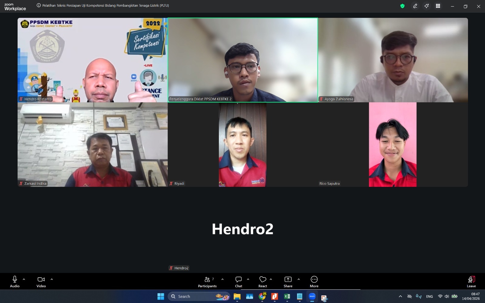 PPSDM KEBTKE Gandeng PT Indika Logistic & Support Services Gelar Pelatihan Teknis Persiapan Uji Kompetensi PLTU