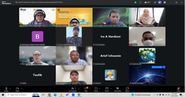 Perkuat Analisis Investasi Hijau, PPSDM KEBTKE Bekali ASN KESDM Kemampuan Finansial Proyek PLTS