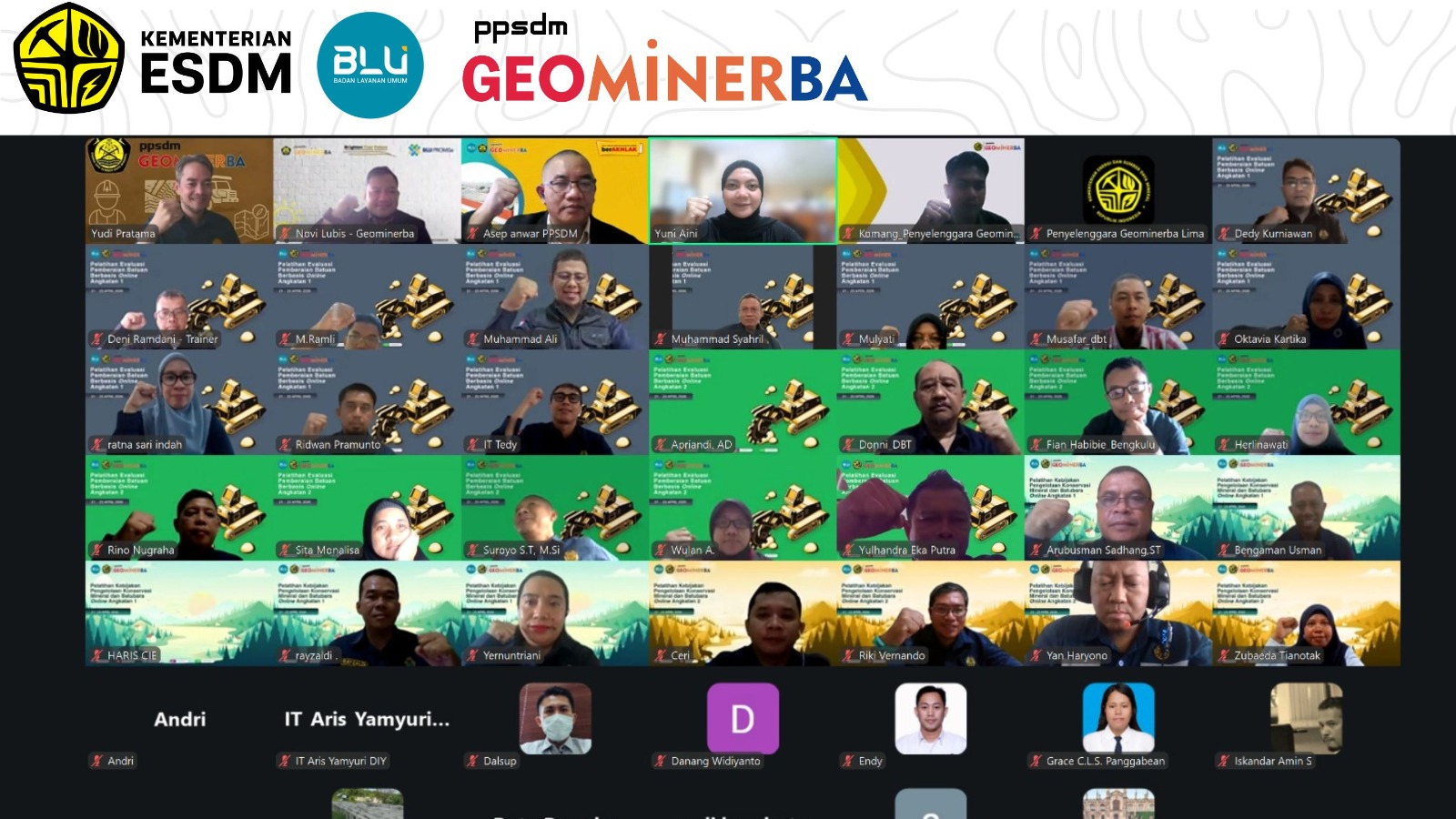 PPSDM Geominerba Tingkatkan Kompetensi ASN Melalui Dua Pelatihan Sektor Pertambangan Secara Daring