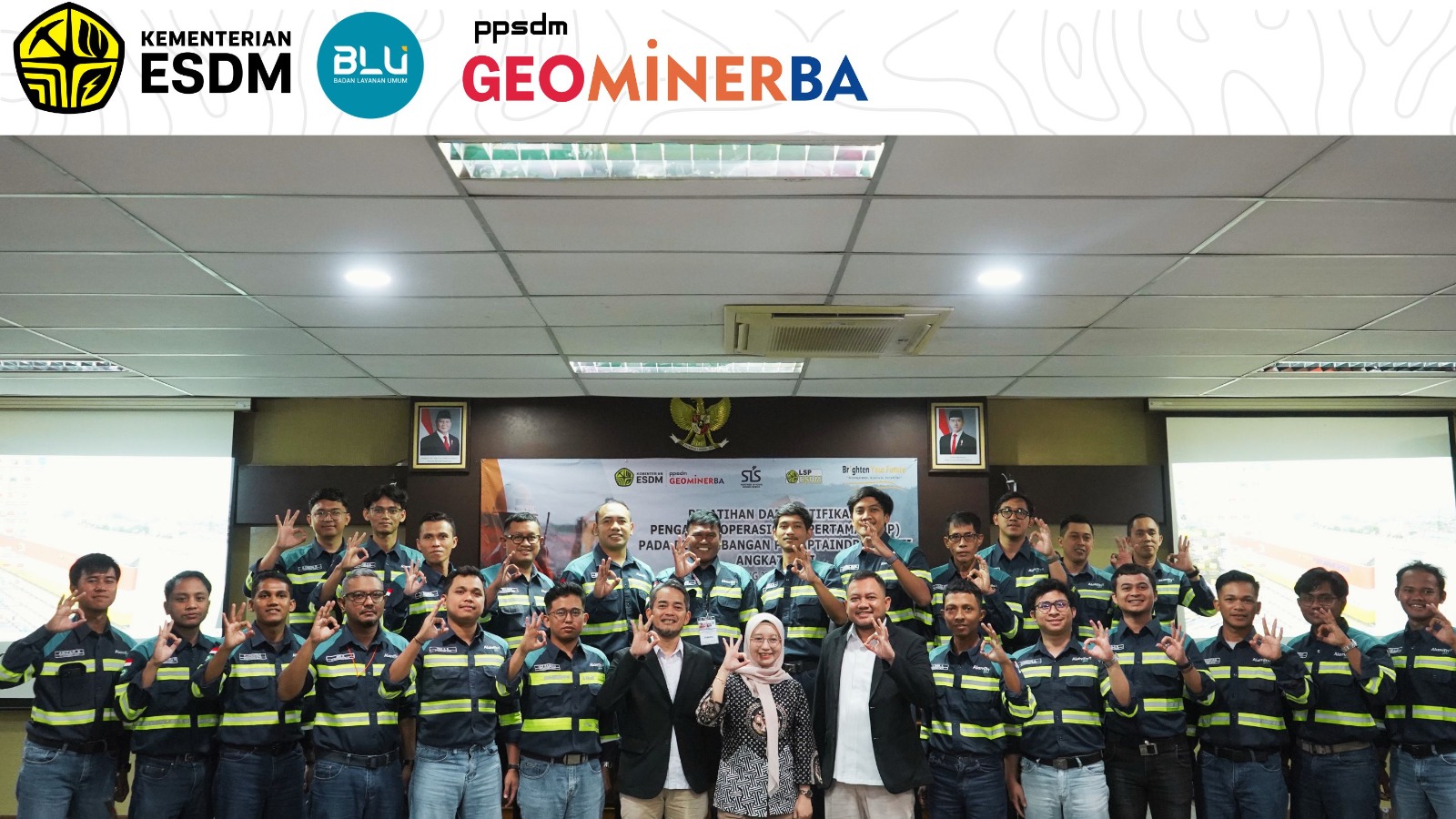 PPSDM GEOMINERBA RESMI BUKA PELATIHAN DAN SERTIFIKASI PENGAWAS OPERASIONAL PERTAMA (POP) PT SAPTAINDRA SEJATI ANGKATAN 2