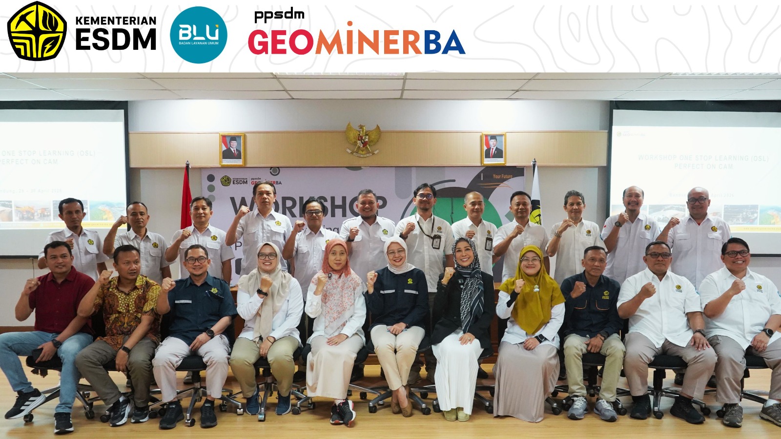 TAMPIL PERCAYA DIRI DI DEPAN KAMERA: PPSDM GEOMINERBA GELAR WORKSHOP ONE STOP LEARNING PERFECT ON CAM