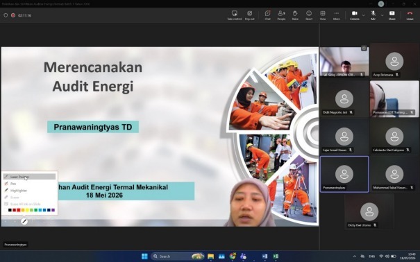 PPSDM KEBTKE dan Pertamina Tingkatkan Kompetensi Auditor Energi Sistem Termal dan Mekanikal