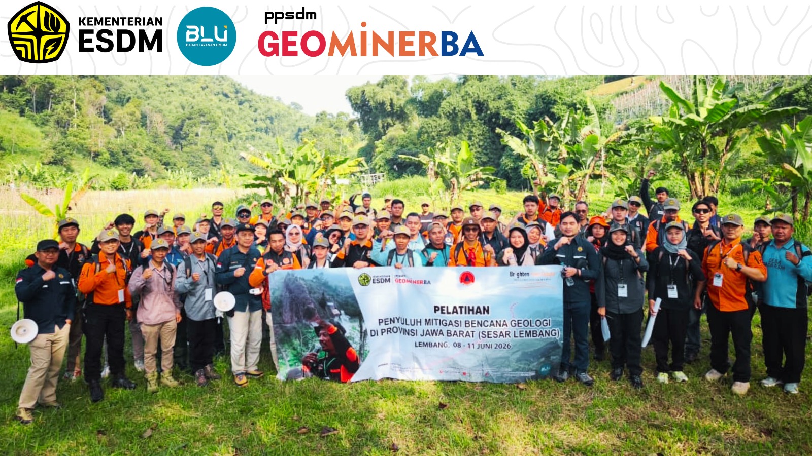 PPSDM Geominerba Gelar Pelatihan Penyuluh Mitigasi Bencana Geologi bagi Masyarakat Jawa Barat