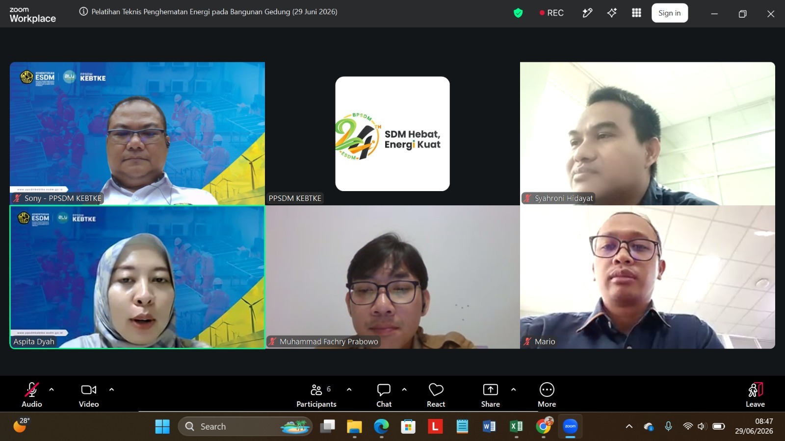 Wujudkan Green Building, PPSDM KEBTKE Gelar Pelatihan Teknis Penghematan Energi pada Bangunan Gedung